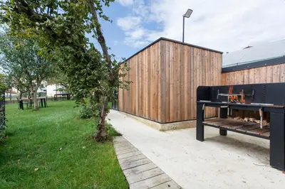 Jardín al aire libre en Apartamentos turísticos Rurales ITURBURUARENA
