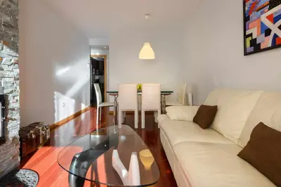 Zona de estar de La casita de Carol, apartamento con piscina y spa