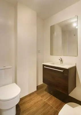 Un baño de La casita de Carol, apartamento con piscina y spa