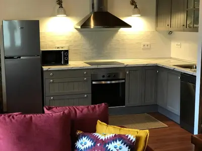 Una cocina o zona de cocina en Arties Centro 2 habitaciones, exclusivo familias