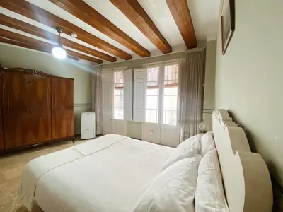 Cama o camas de una habitación en Ebro Valley Apartment