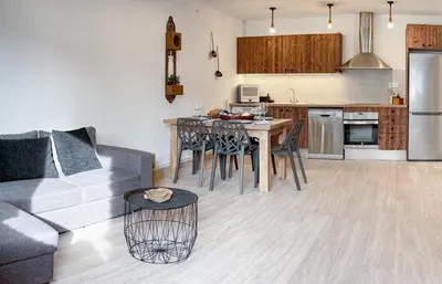 Una cocina o zona de cocina en Casa Joana - Apartamento La Colomina- se admiten mascotas