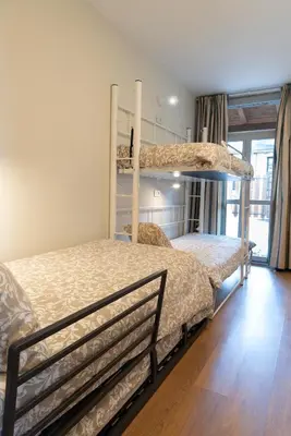 Cama o camas de una habitación en Prados de Velarta