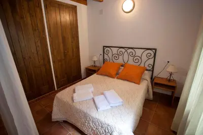 Cama o camas de una habitación en Casas Rural Calaceite