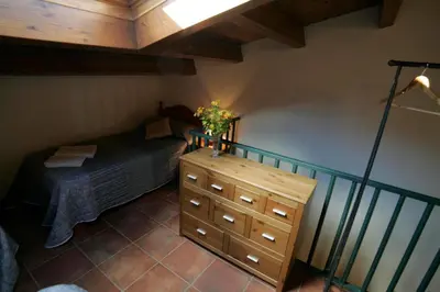 Cama o camas de una habitación en Casas Rural Calaceite