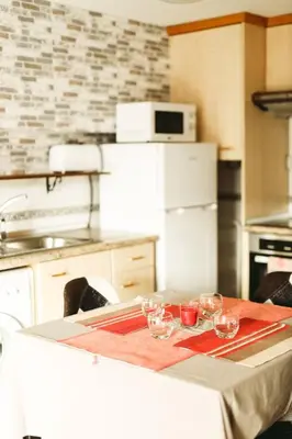 Una cocina o zona de cocina en Mirador de Sallent - piso con vistas