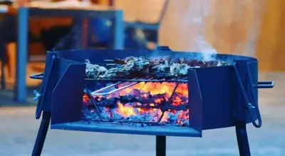 Barbacoa disponible para clientes en el apartamento