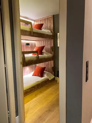 Cama o camas de una habitación en Baqueira321 Ubicación Privilegiada.