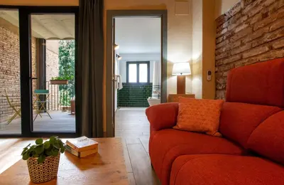 Zona de estar de Priorat Aparthotel