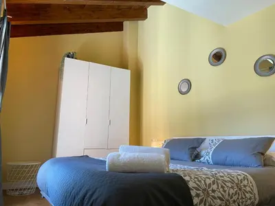 Cama o camas de una habitación en BPIRINEOS-El Fort