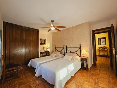 Cama o camas de una habitación en Lagar de Palacio