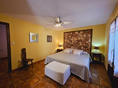 Cama o camas de una habitación en Lagar de Palacio