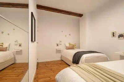 Cama o camas de una habitación en Precioso apartamento recién reformado pleno centro