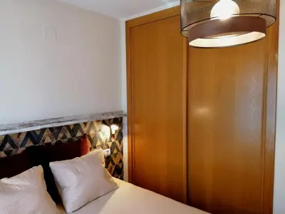 Cama o camas de una habitación en Apartamento con encanto en Sallent de Gállego