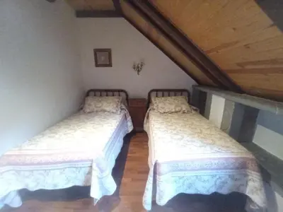 Cama o camas de una habitación en Apartamentos Sorripas 2 hab