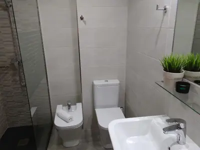 Un baño de Apartamentos SNÖ Edelweiss