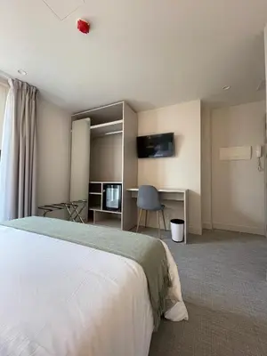 Cama o camas de una habitación en VTZ Hotel San Valero