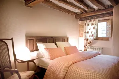 Cama o camas de una habitación en Casa Jardín