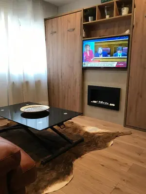 Una televisión o centro de entretenimiento en APARTAMENTO EN CANFRANC ESTACION