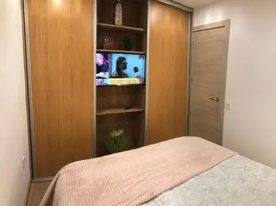 Cama o camas de una habitación en APARTAMENTO EN CANFRANC ESTACION
