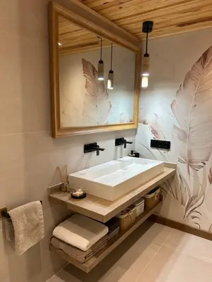 Un baño de Apartament Montsent