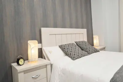 Cama o camas de una habitación en Apartamento Encanto Tarazona