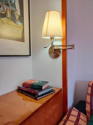 Cama o camas de una habitación en Apartamento con maravillosas vistas al lado de la estación