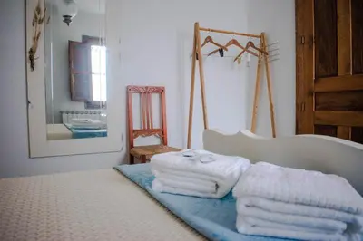 Cama o camas de una habitación en Casa rural Biota