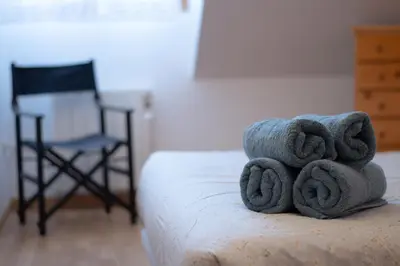 Cama o camas de una habitación en Apartamento Céntrico con Parking - L'Amfitriona