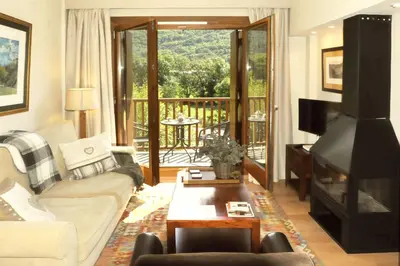 Zona de estar de Chardín de Llis-Apartamentos Chardins