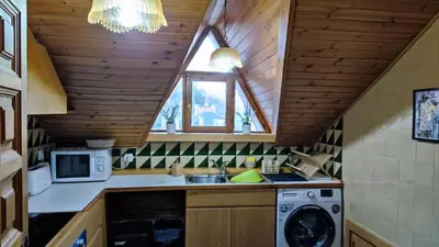 Una cocina o zona de cocina en APARTAMENTO MUY CÉNTRICO con VISTAS - El Niuet de Sort