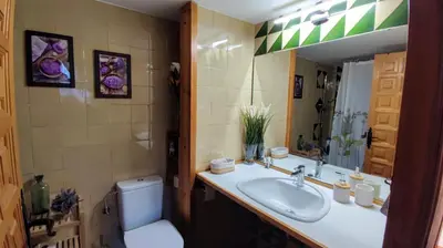 Un baño de APARTAMENTO MUY CÉNTRICO con VISTAS - El Niuet de Sort
