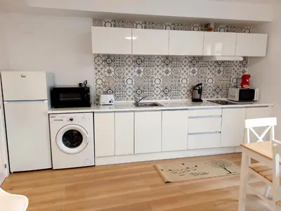 Una cocina o zona de cocina en B&B Apartamentos La Atalaya