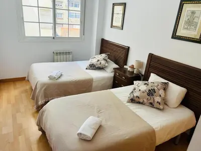 Cama o camas de una habitación en Miguel Servet con GARAJE INCLUIDO