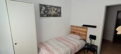 Cama o camas de una habitación en Apartamento en zona céntrica y tranquila.
