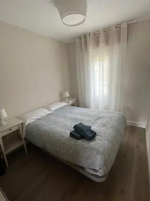 Cama o camas de una habitación en Ático Dúplex Alemar