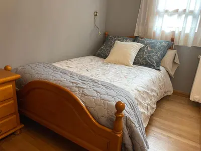 Cama o camas de una habitación en Apartamento El Tilo de Benás