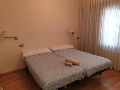 Cama o camas de una habitación en Quintanar Jaca