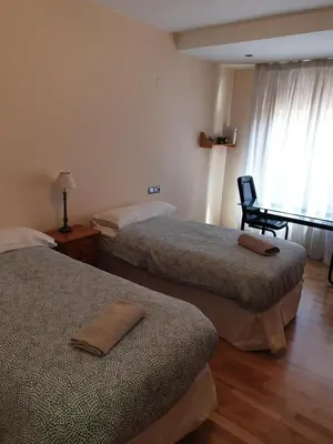 Cama o camas de una habitación en Quintanar Jaca