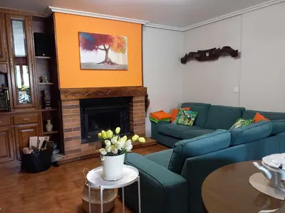 Zona de estar de Casa Albaitar - con Piscina y Sala de juegos