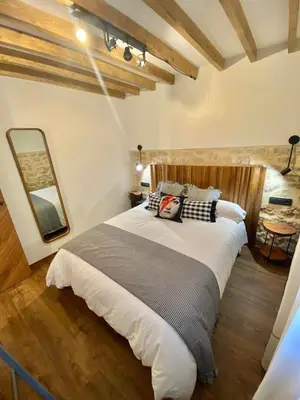 Cama o camas de una habitación en BÁNOVA APARTAMENTO TURÍSTICO