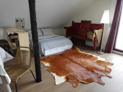 Cama o camas de una habitación en Casa Cotefablo. Aloj Gorgol (Gavin, Biescas)