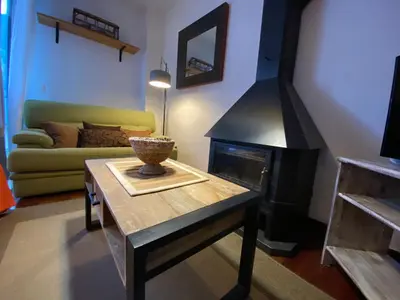 Zona de estar de Apartamento tranquilo Vielha Centro con Parking Gratuito