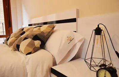 Cama o camas de una habitación en Apartamento Encanto Tarazona Plaza de España