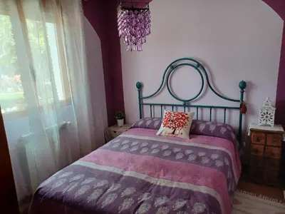 Cama o camas de una habitación en Mirador de Gratal - Sierra de Loarre