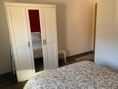 Cama o camas de una habitación en Apartamento Rural 2 Casa Bergua