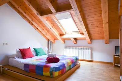 Cama o camas de una habitación en Ca La Rougvie - L'Amfitriona