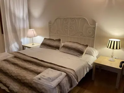 Cama o camas de una habitación en Apartamento un dormitorio Los Altos de Escarrilla, FORMIGAL-PANTICOSA