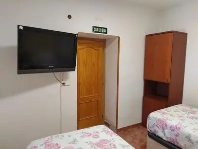 Cama o camas de una habitación en EL PINAR DE BARDENA