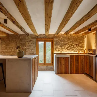 Una cocina o zona de cocina en Masia la Oliva